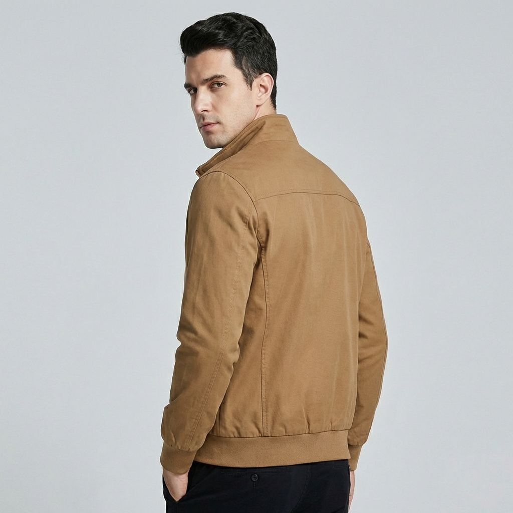 Charly | Men's Lightweight Windbreaker Jacket with Stand Collar