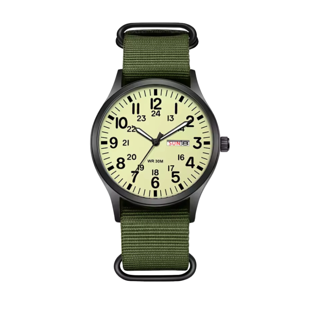 Charly | Men's Military Field Watch with Luminous Dial