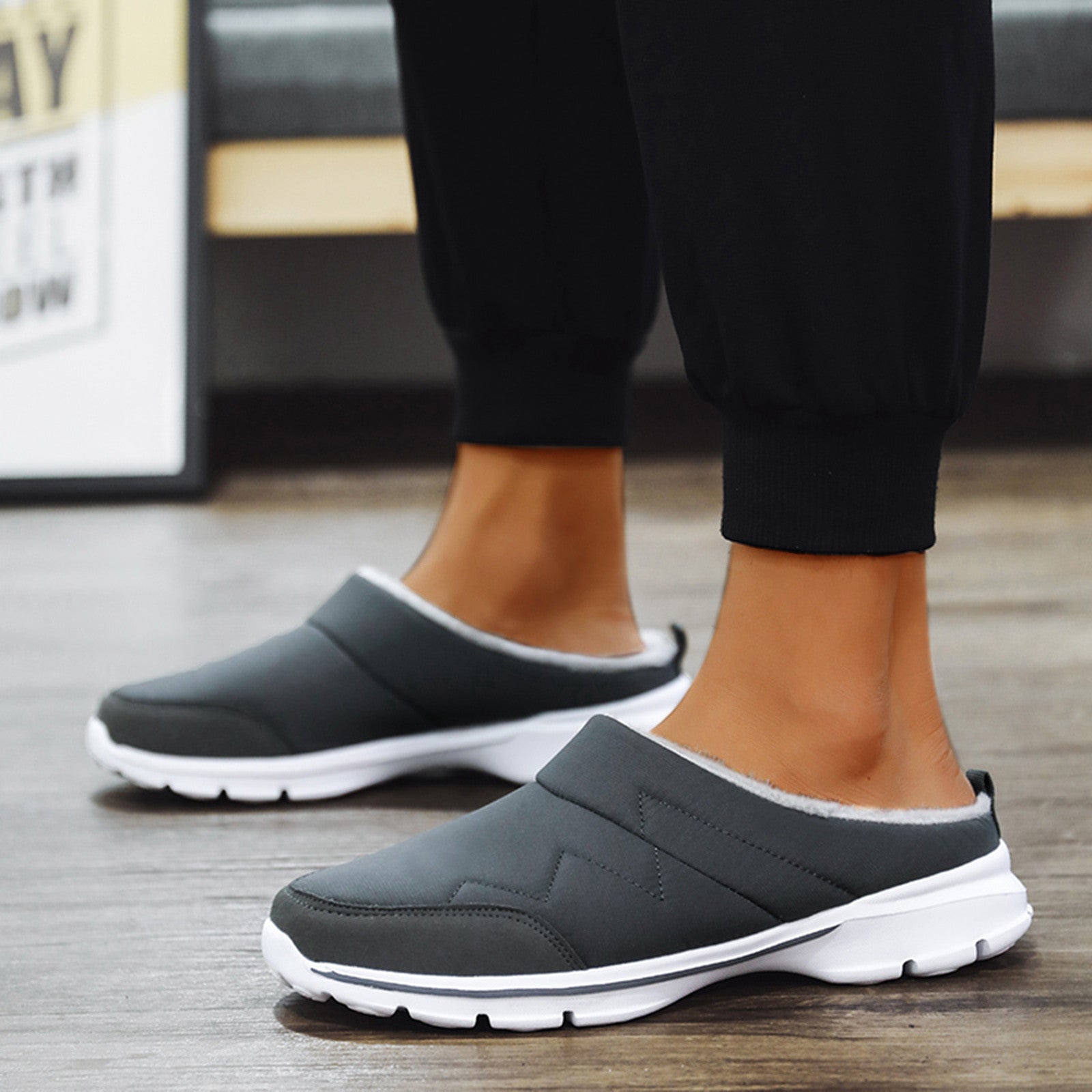 Charly | Men's Orthopedic Clogs with Fleece Lining
