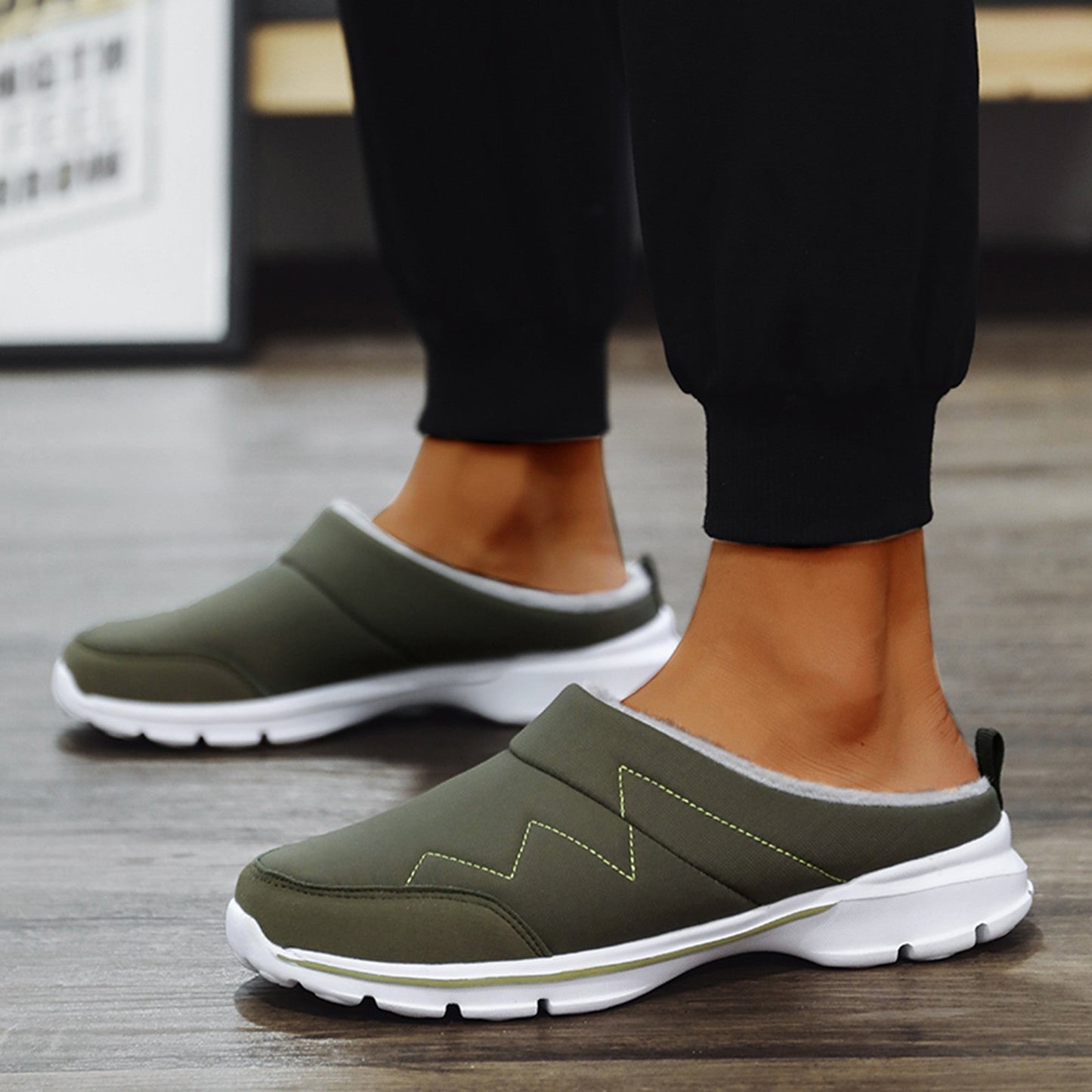 Charly | Men's Orthopedic Clogs with Fleece Lining