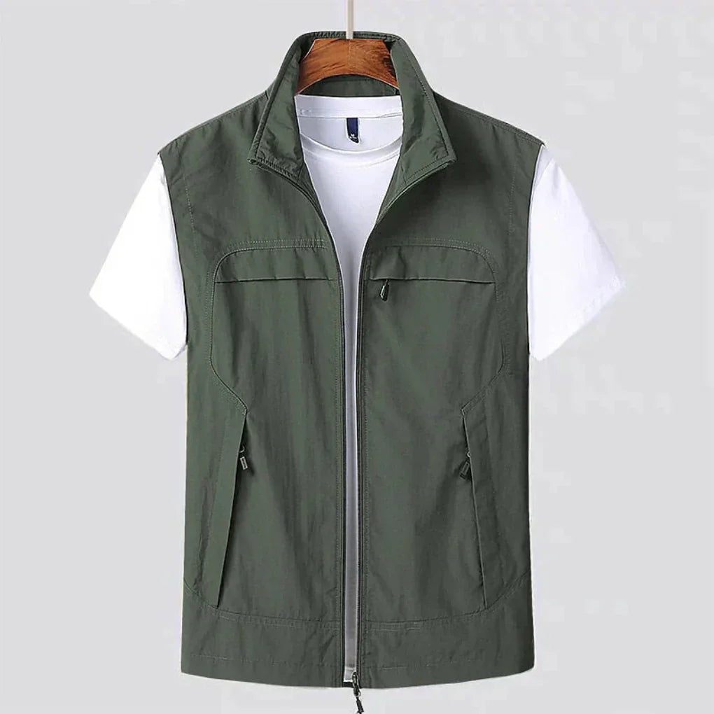 Charly | Men's Outdoor Zip Vest with Multiple Pockets