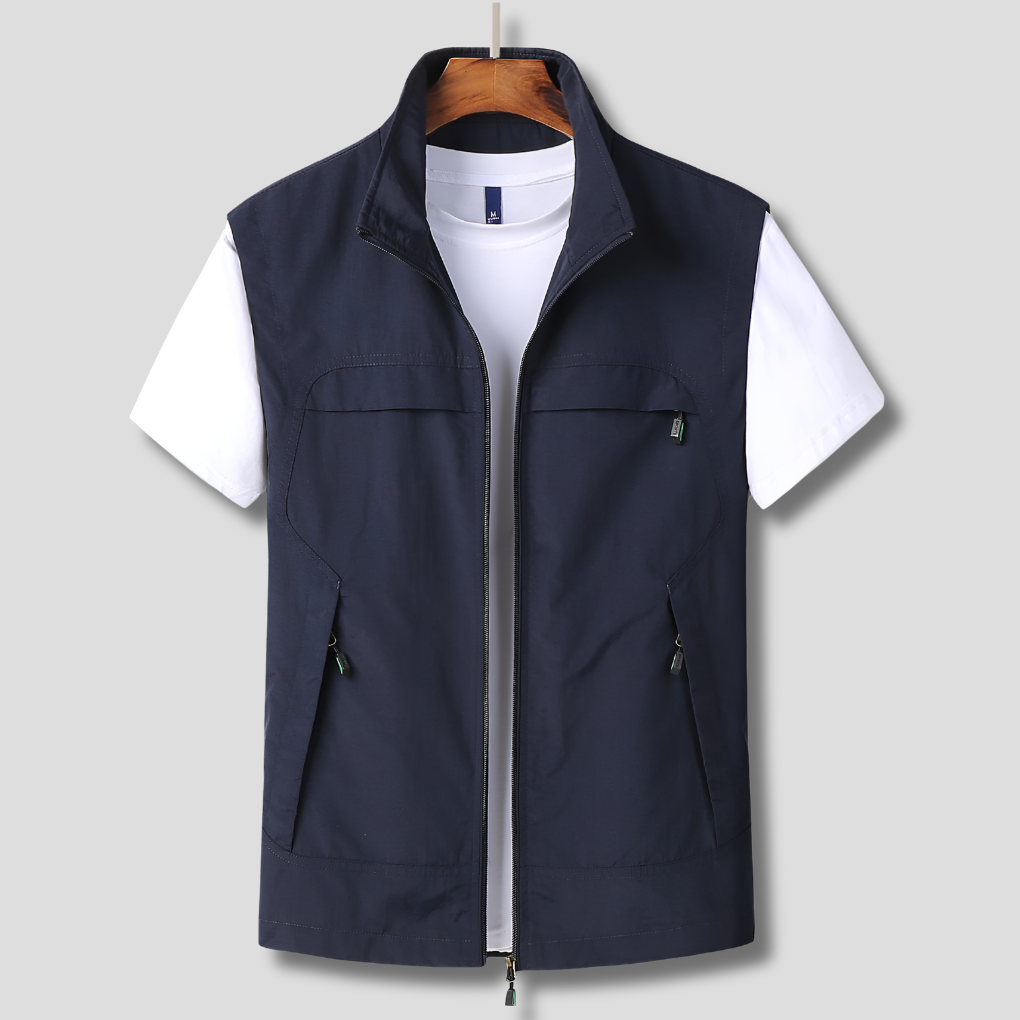 Charly | Men's Outdoor Zip Vest with Multiple Pockets
