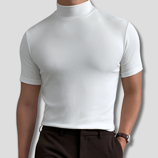 Charly | Men's Short Sleeve Mock Neck Shirt
