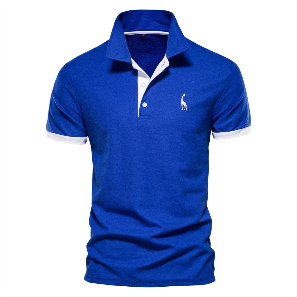 Charly | Men's Short Sleeve Polo Shirt with Contrast Trim