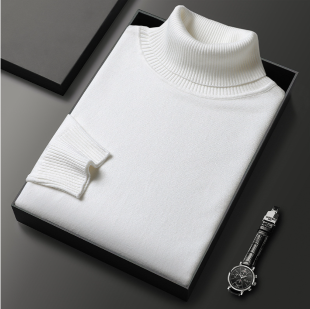 Charly | Men's Turtleneck sweater with ribbed cuffs