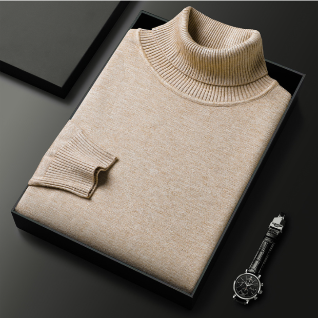 Charly | Men's Turtleneck sweater with ribbed cuffs