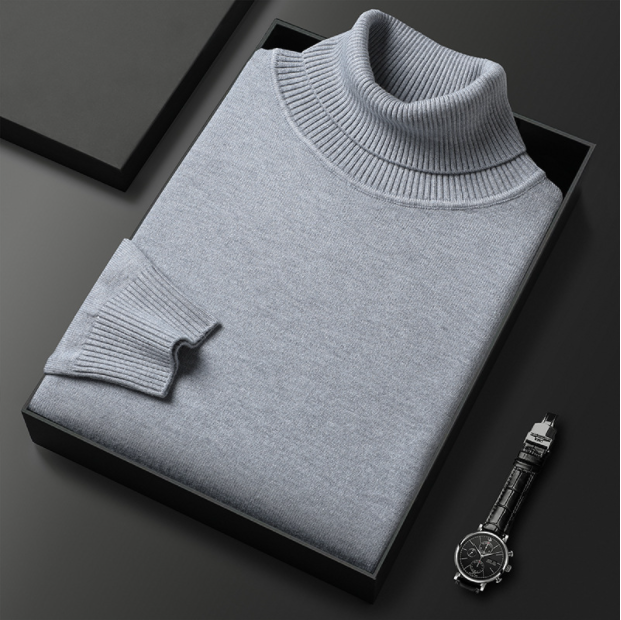 Charly | Men's Turtleneck sweater with ribbed cuffs