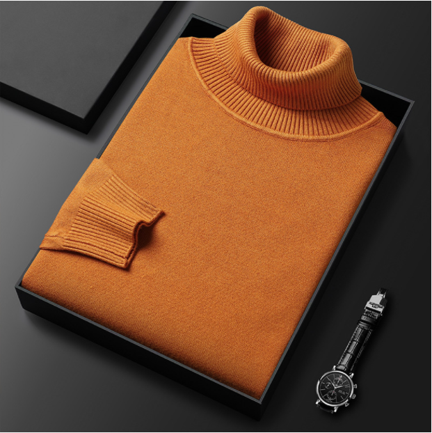 Charly | Men's Turtleneck sweater with ribbed cuffs