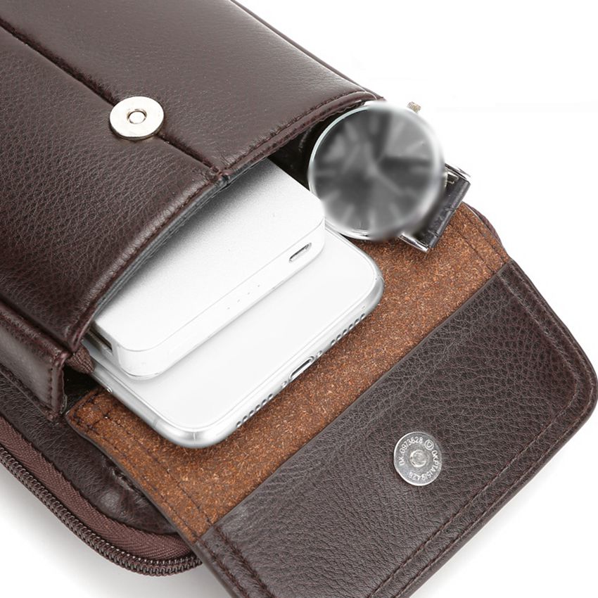 Charly | Men's Vertical Crossbody Bag with Front Pocket