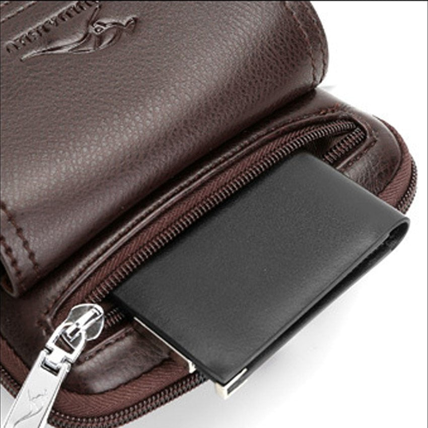 Charly | Men's Vertical Crossbody Bag with Front Pocket