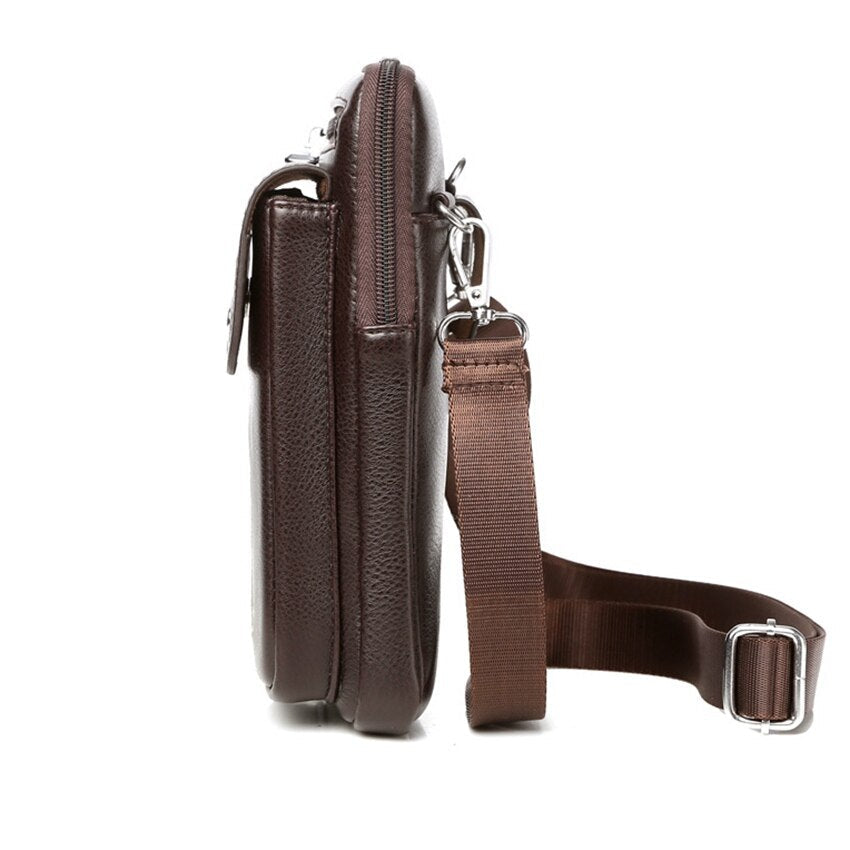 Charly | Men's Vertical Crossbody Bag with Front Pocket