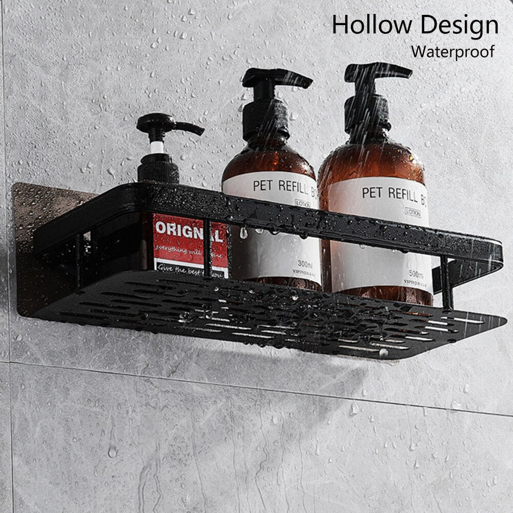 Charly | Metal Suction Cup Bathroom Shelves