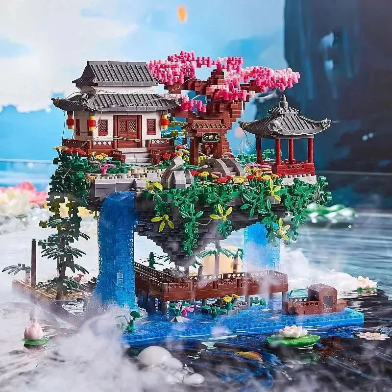 Charly | Mini Building Set 3320 Pieces with Waterfall Light