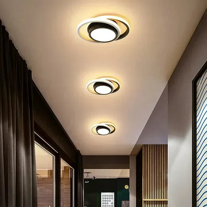 Charly | Modern LED Ceiling Lamp - Double Ring Design
