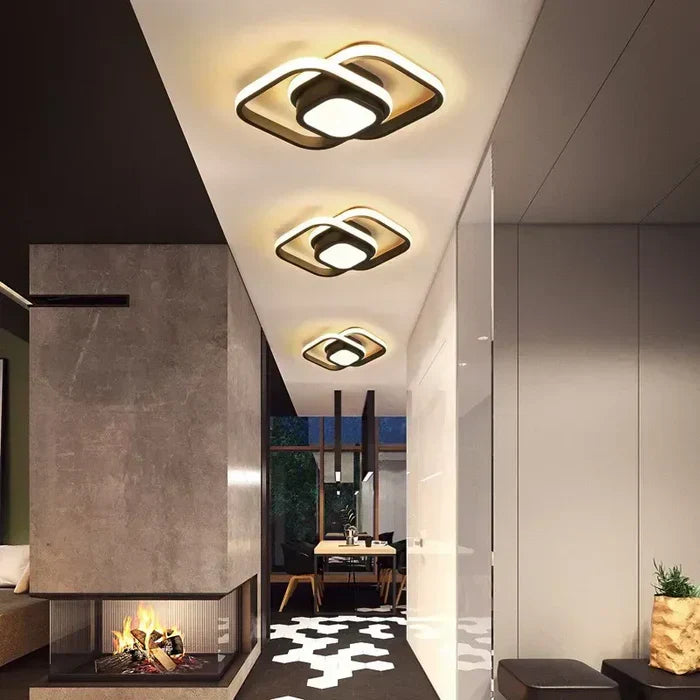 Charly | Modern LED Ceiling Lamp - Double Ring Design