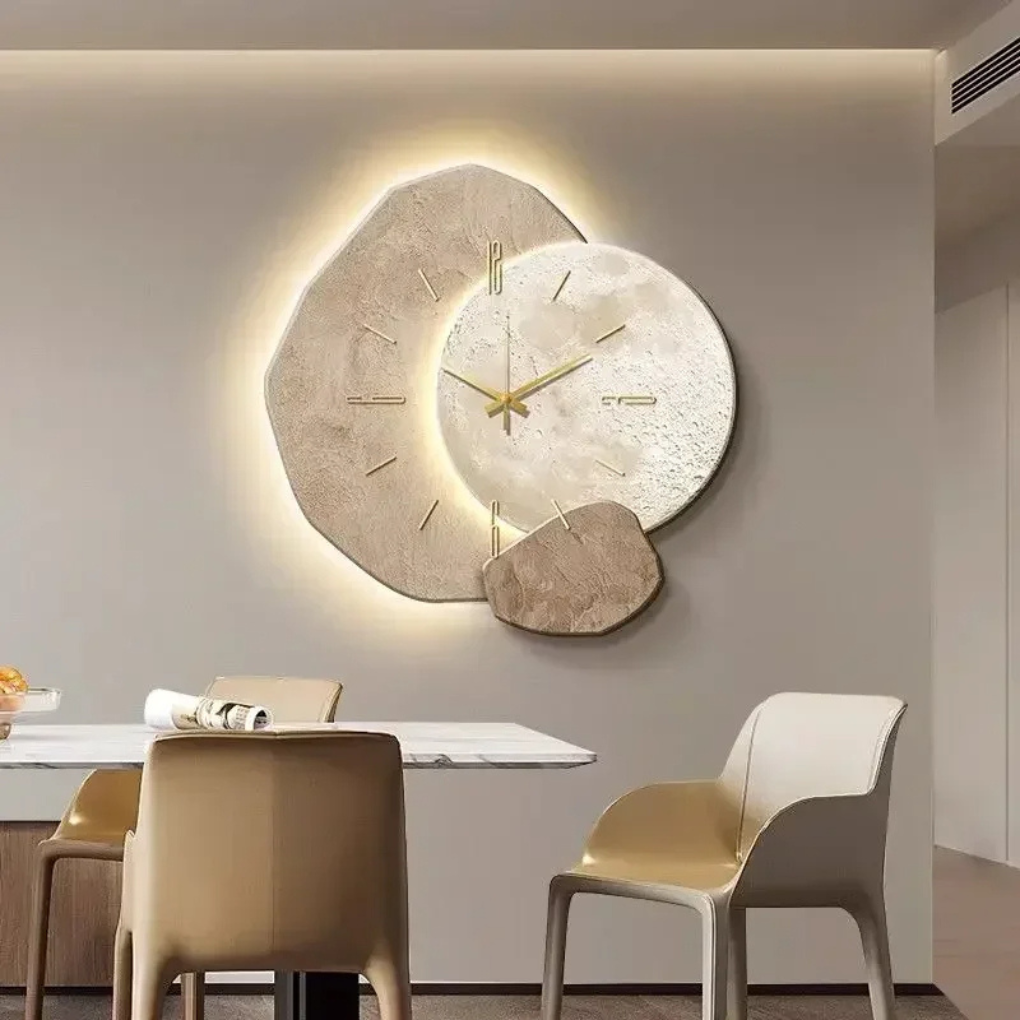 Charly | Modern Wall Clock with Integrated Light