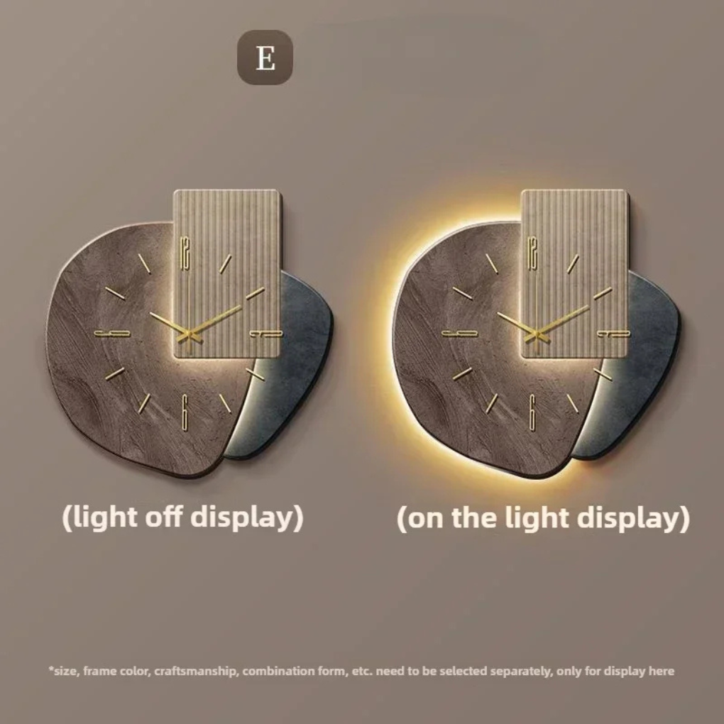 Charly | Modern Wall Clock with Integrated Light