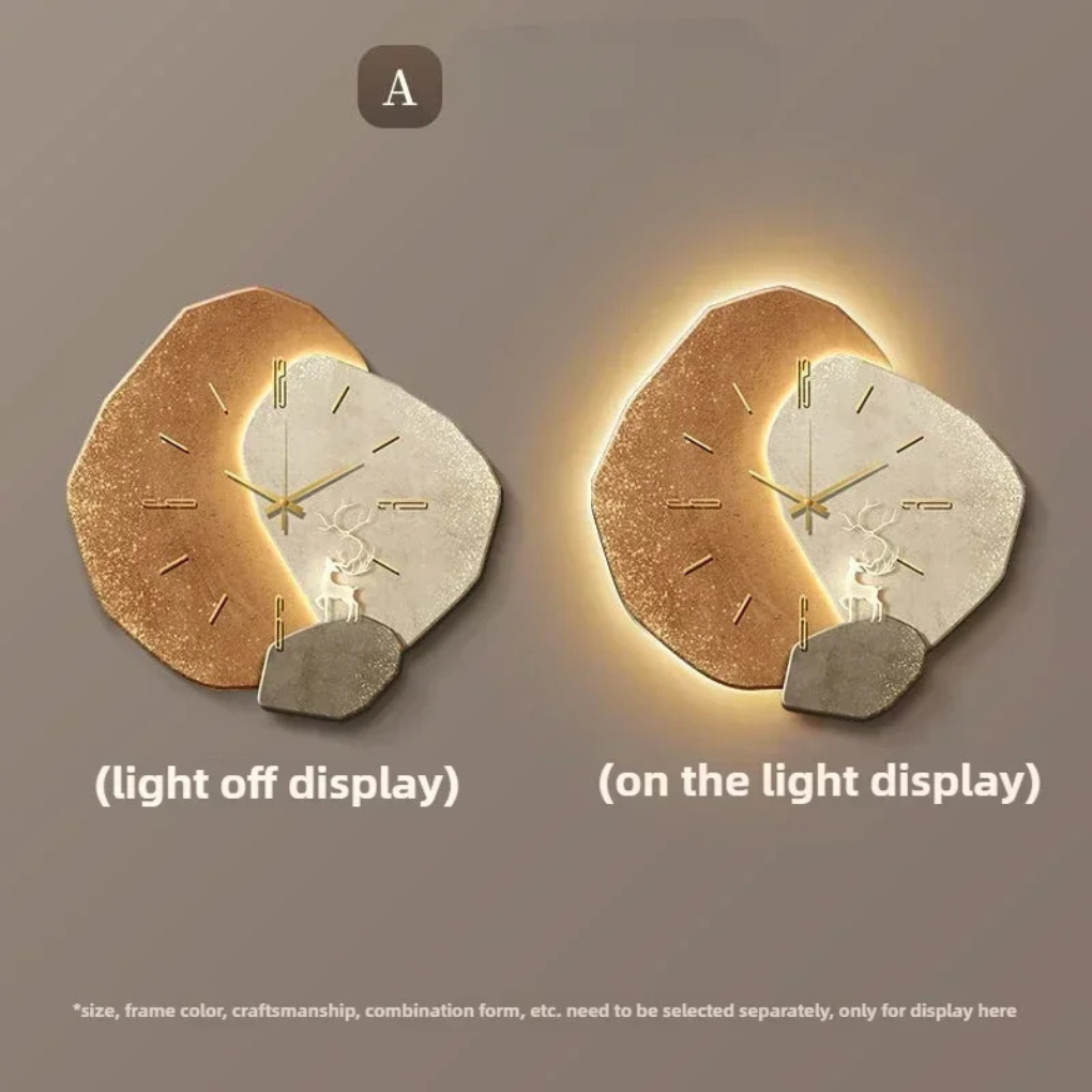 Charly | Modern Wall Clock with Integrated Light