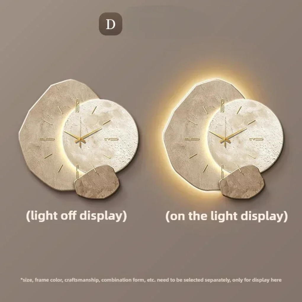Charly | Modern Wall Clock with Integrated Light