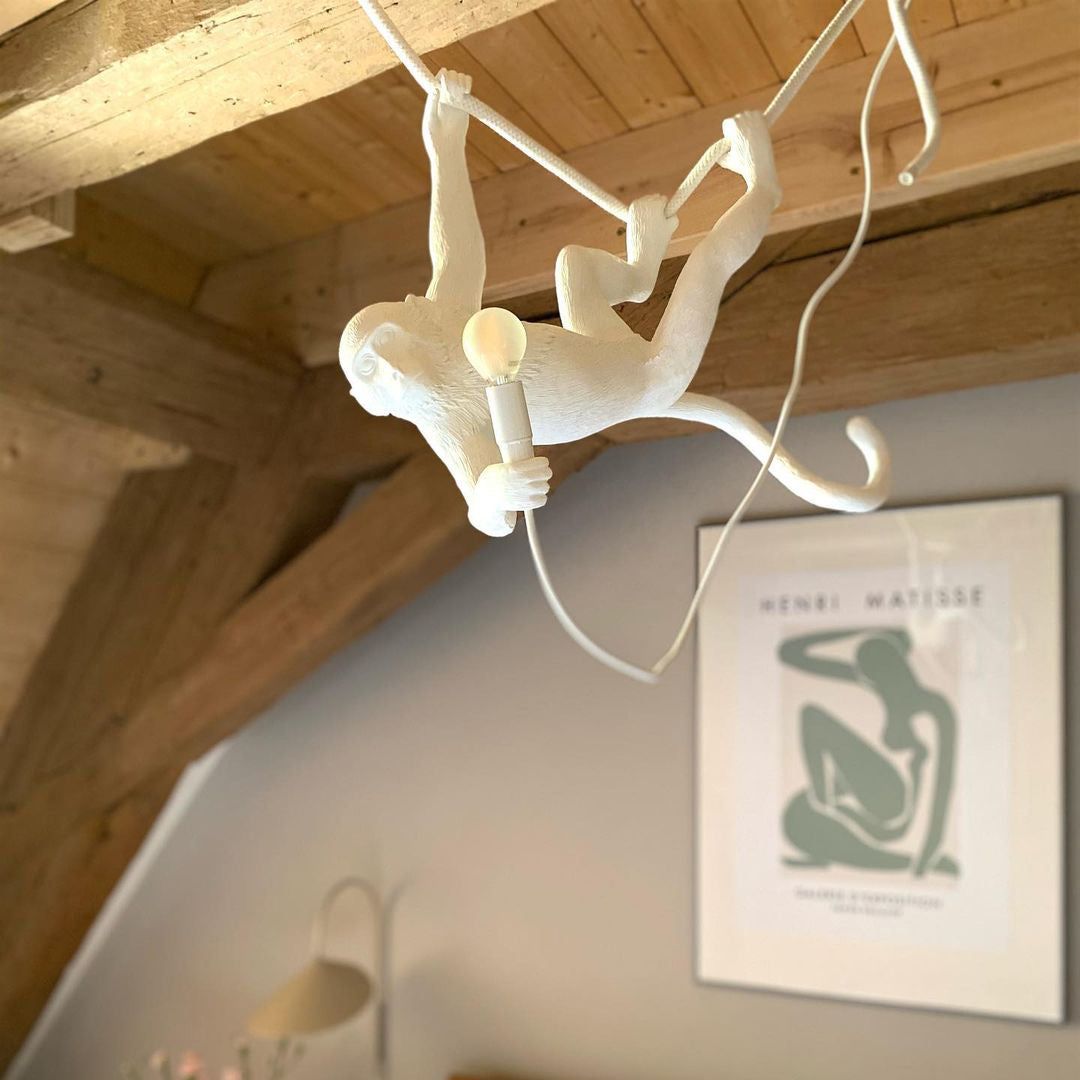 Charly | Monkey Pendant Light | Sculptural Design Object