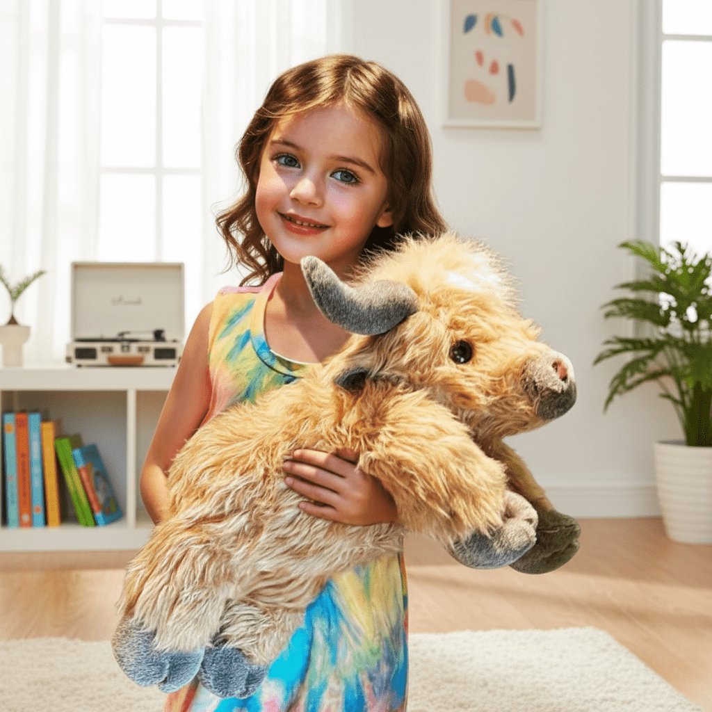 Charly | MOOLETTE – Lovable Highland Cow Plush with Cozy, Huggable Design