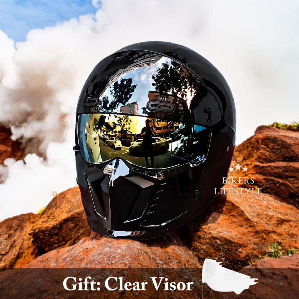 Charly | Motorcycle Helmet Full Face Modular Matte Black