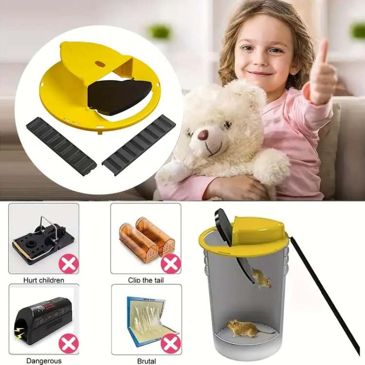 Charly | Mouse Trap Multi-Catch | Automatic Tilting Function | Safe for Children and Pets