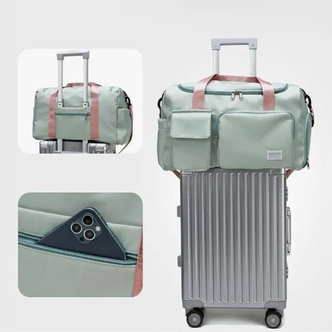 Charly | Multi-pocket travel bag, sports and gym bag with separate shoe compartment