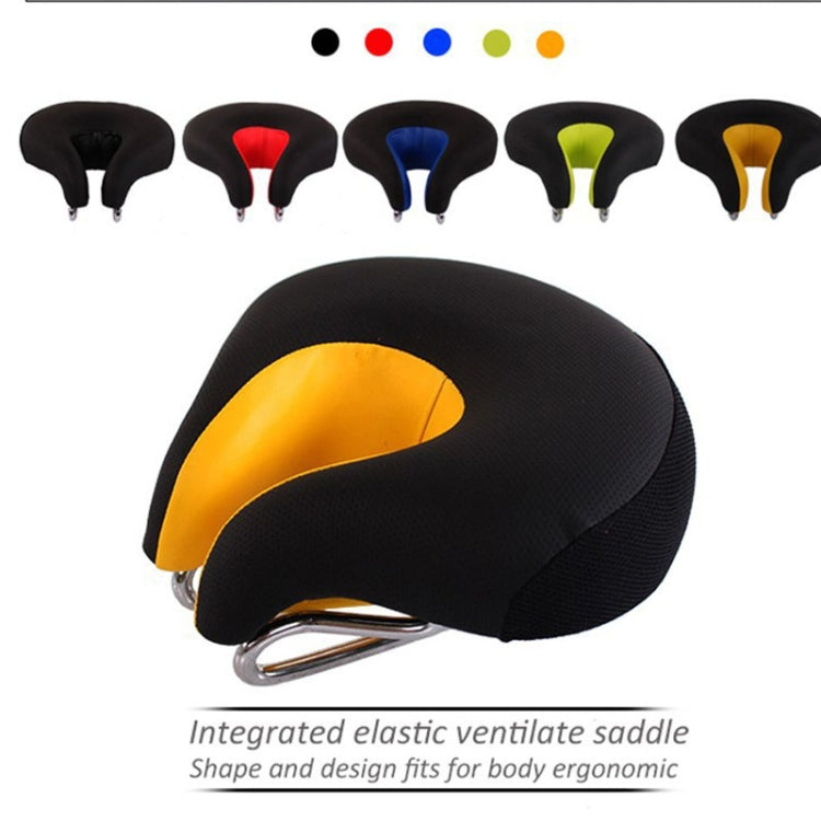 Charly | Nose-less Bicycle Saddle Mountain Bike Thick Soft Padding (Blue)