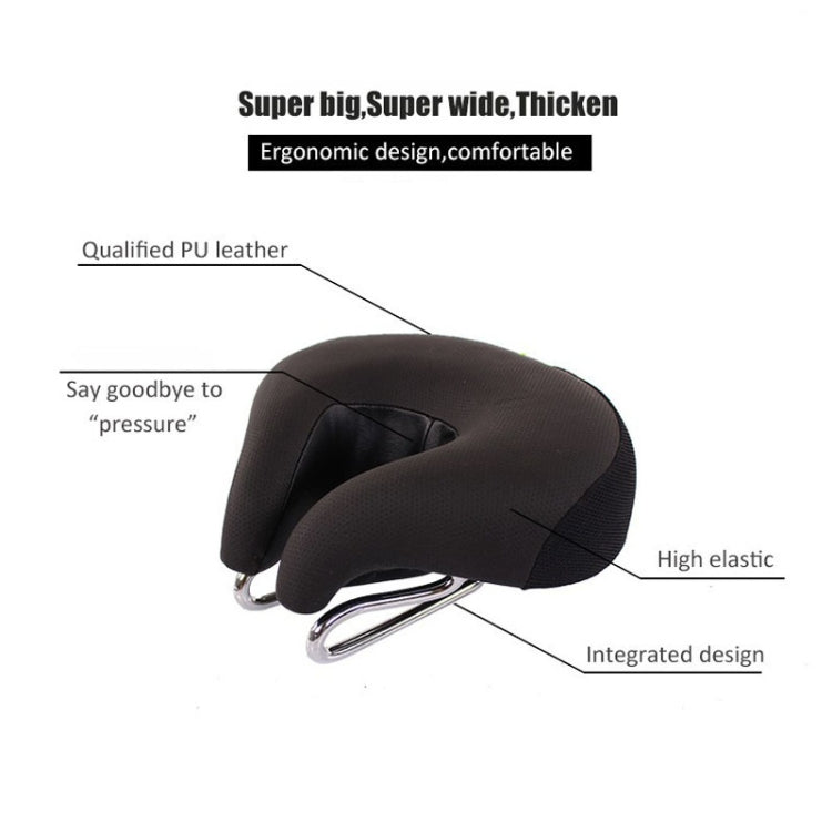 Charly | Nose-less Bicycle Saddle Mountain Bike Thick Soft Padding (Blue)