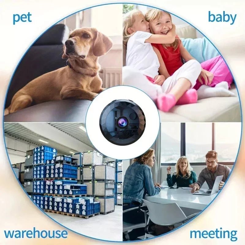 Charly | OPTIGUARD – Magnetic Mini WiFi Camera 1080P HD with Night Vision & Motion Detection