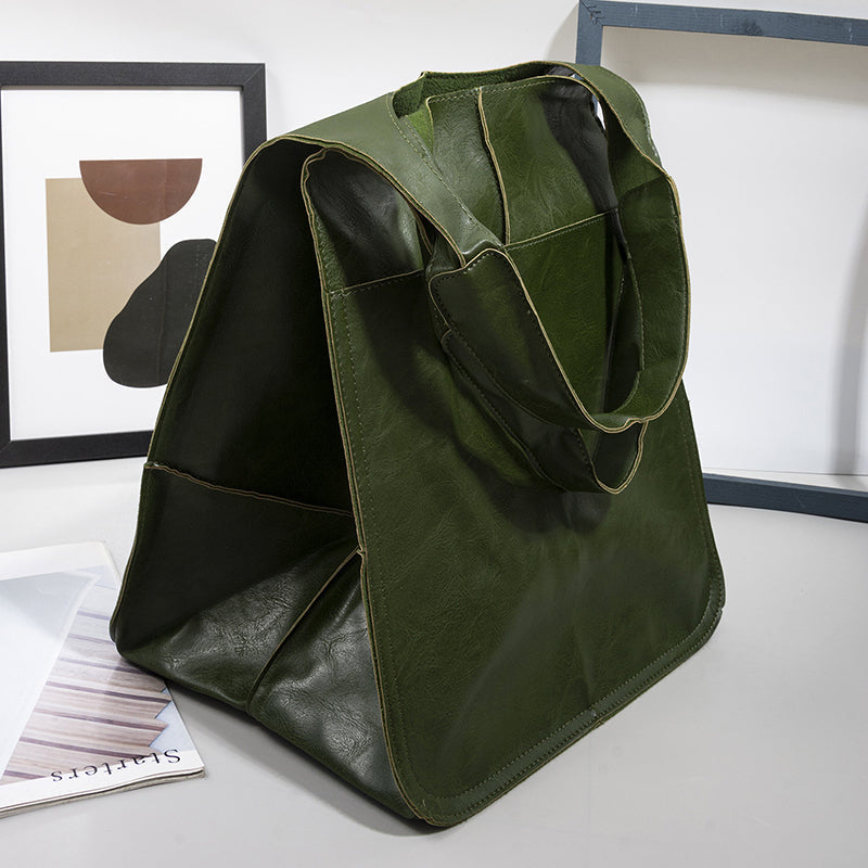 Charly | Oversized Leather Weekend Bags