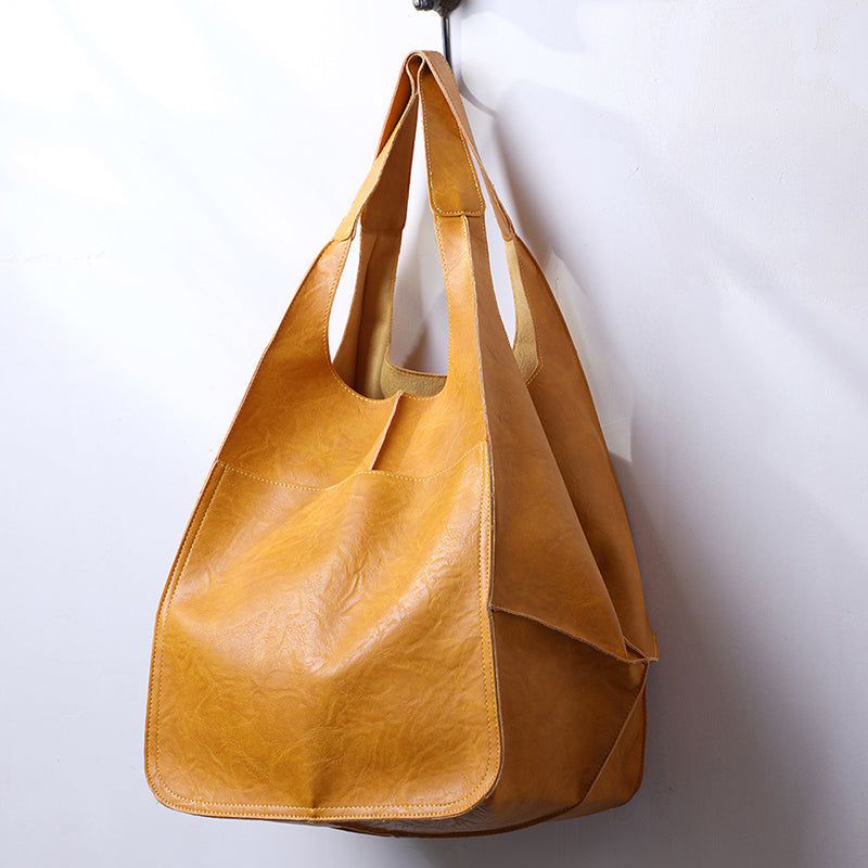 Charly | Oversized Leather Weekend Bags