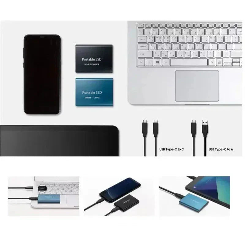 Charly | Portable SSD 128GB Hard Drive External Storage Compact Fast Best Quality