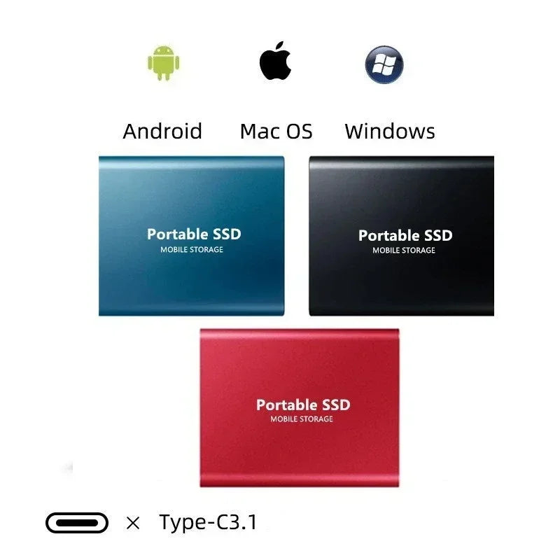 Charly | Portable SSD 128GB Hard Drive External Storage Compact Fast Best Quality