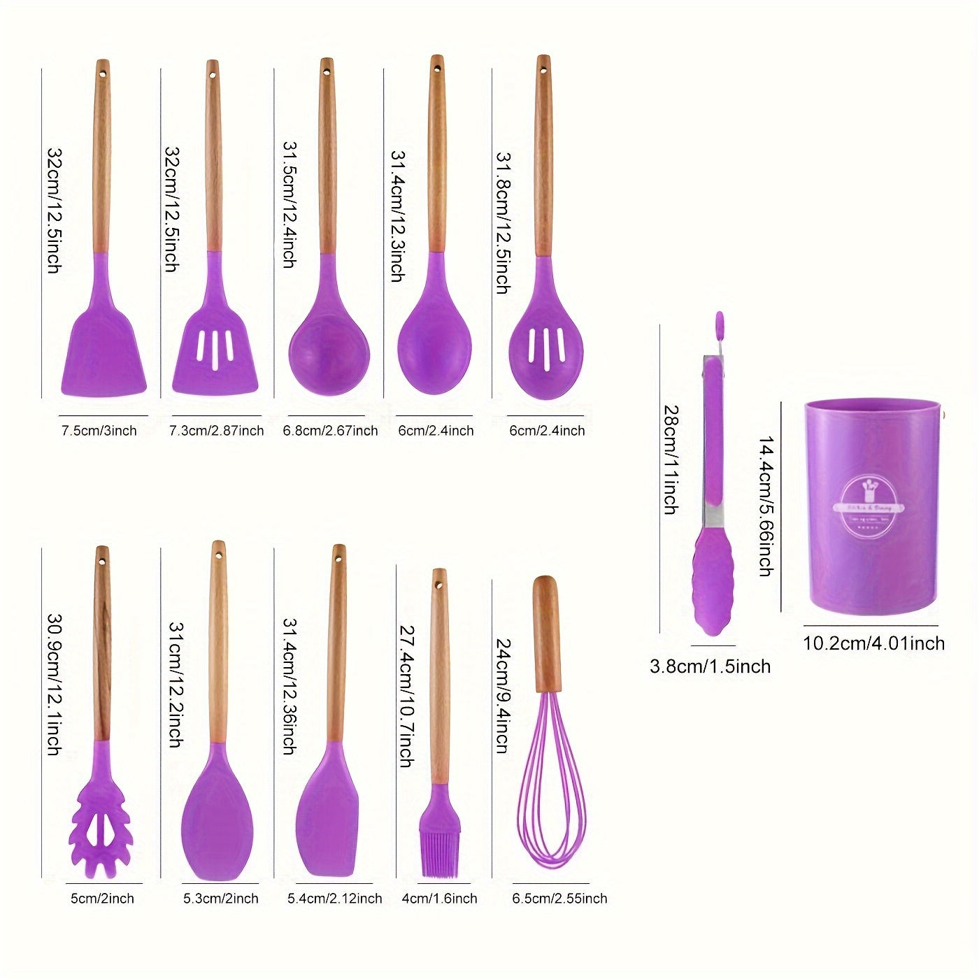 Charly | Premium 12-Piece Kitchen Utensil Set