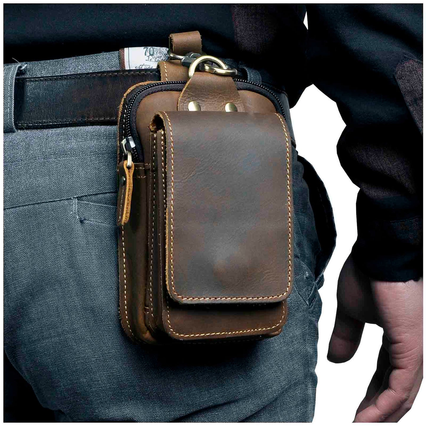 Charly | Premium Leather Men's Waist Bag