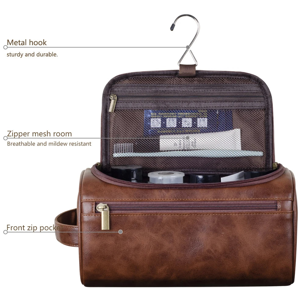 Charly | Premium leather toiletry bag for travelers