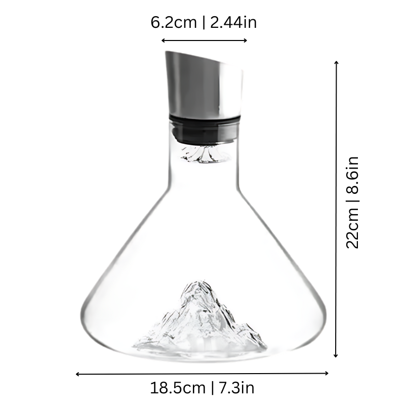 Charly | Premium Wine Decanter | Lead-Free Crystal with Rapid Aeration & Filtration for Enhanced Tasting Experience