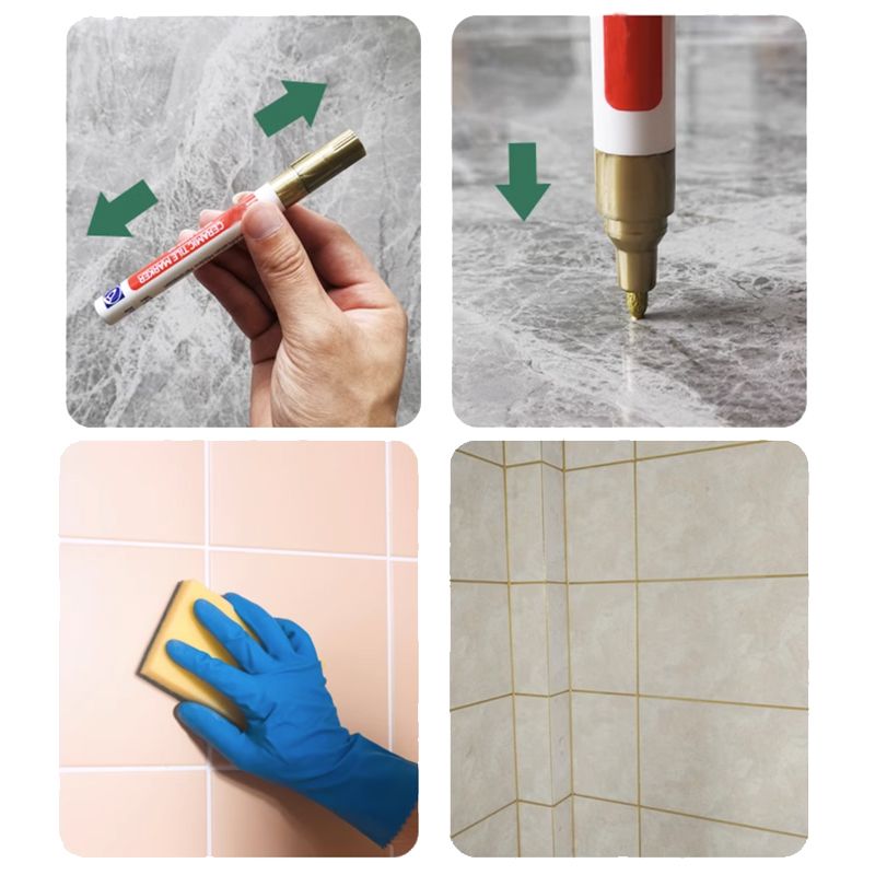 Charly | Professional Grout Pen for Ceramic Tiles | Anti-Mold Formula | Waterproof & Lightfast | Water-Based Ink | Includes Sealing Effect