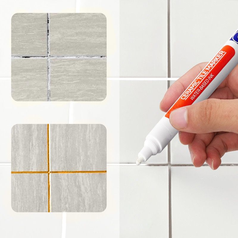 Charly | Professional Grout Pen for Ceramic Tiles | Anti-Mold Formula | Waterproof & Lightfast | Water-Based Ink | Includes Sealing Effect