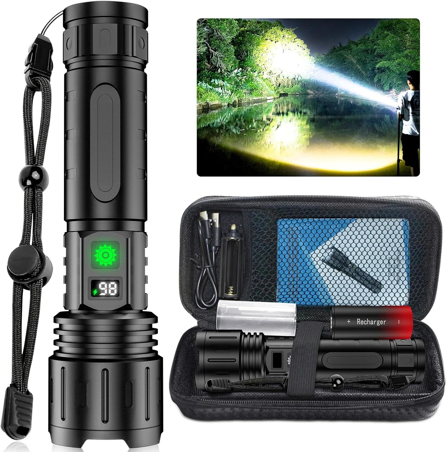 Charly | Rechargeable LED Flashlight with Zoom