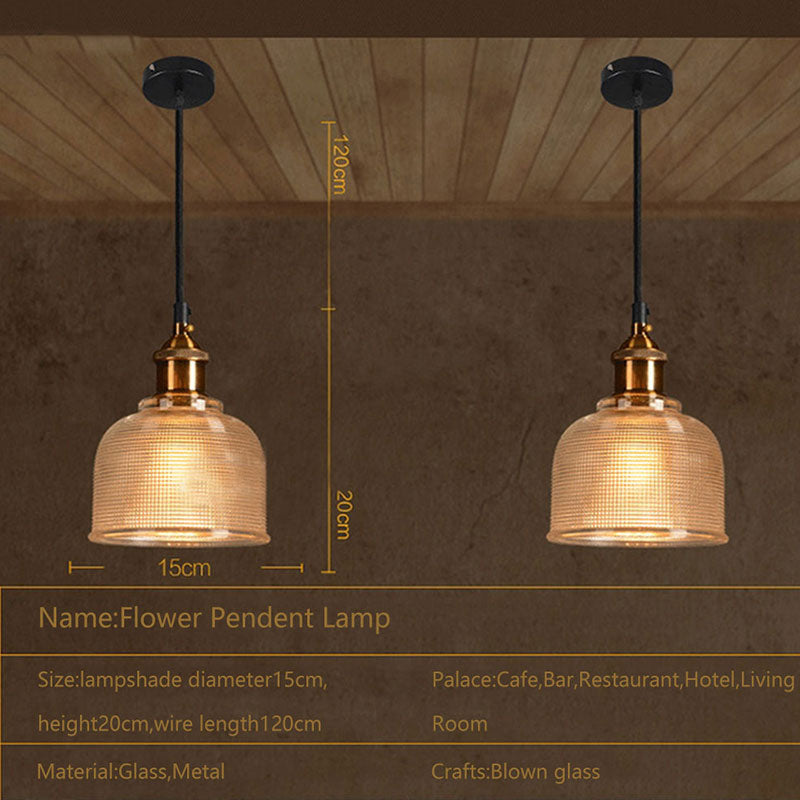 Charly | Retro Glass Pendant Light | European Vintage Design