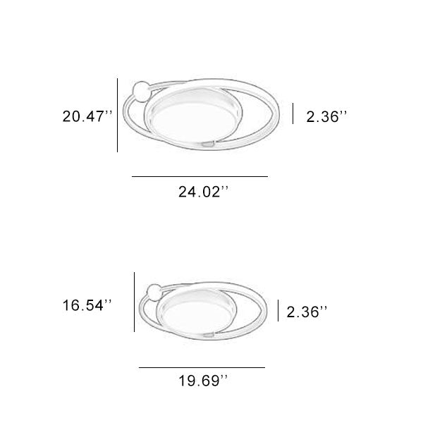 Charly | Round LED Ceiling Light | Nordic Minimal Design