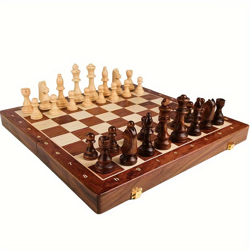 Charly | RoyalWood Luxury Chess Set – Solid Wood Chessboard with Finely Detailed Pieces