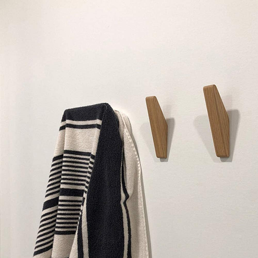 Charly | Scandi Set of 6 Wooden Coat Hooks