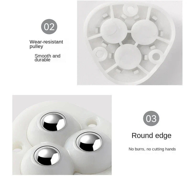 Charly | Self-adhesive fully swivel furniture moving wheels