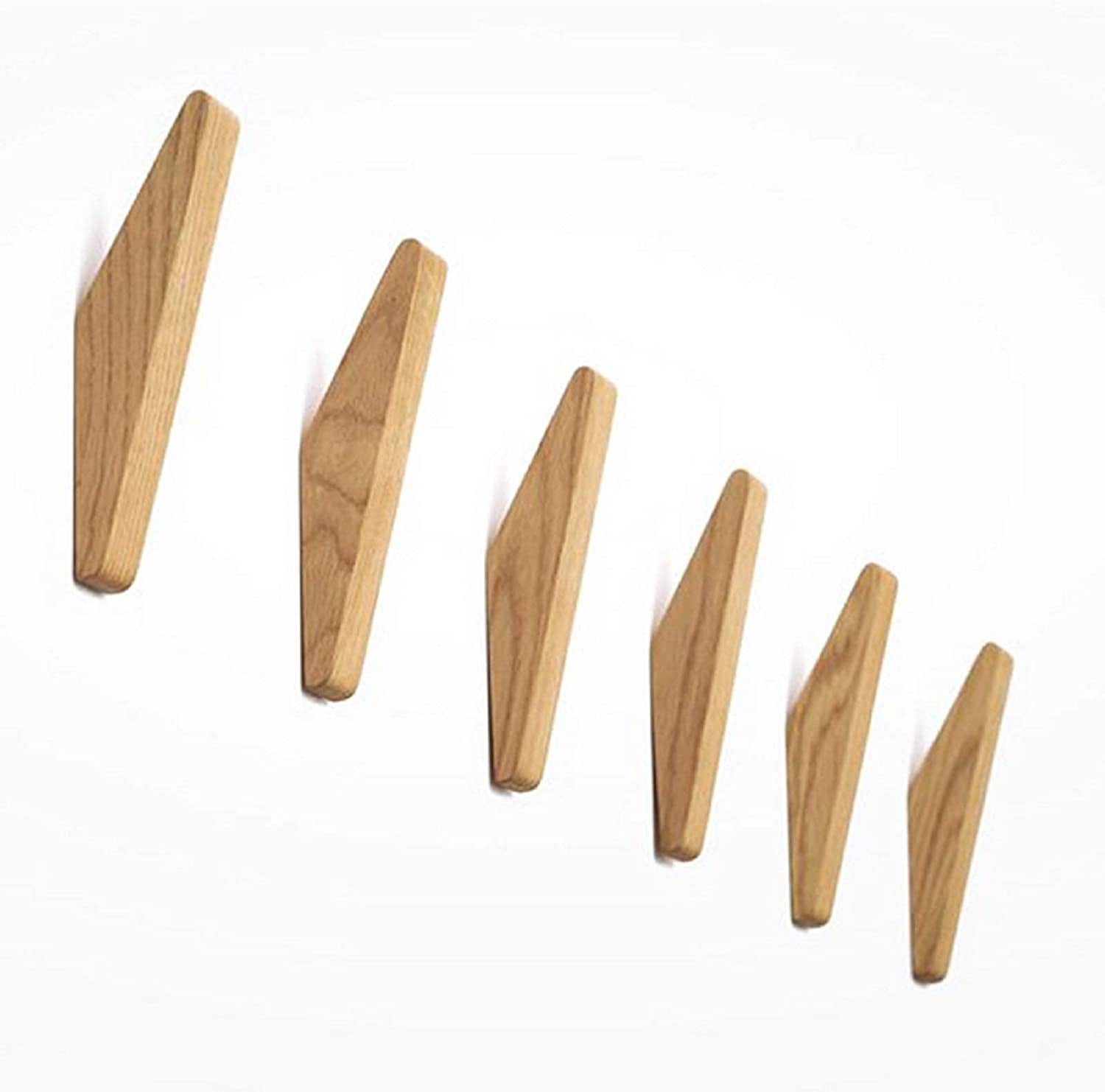 Charly | Set of Wire Hooks Nordhaak – 6 Minimalist Clothes Hooks Made of Solid Wood