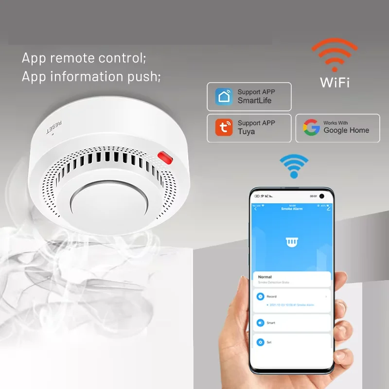 Charly | Smart WiFi Smoke Detector Fire Alarm 85dB – SafeSense