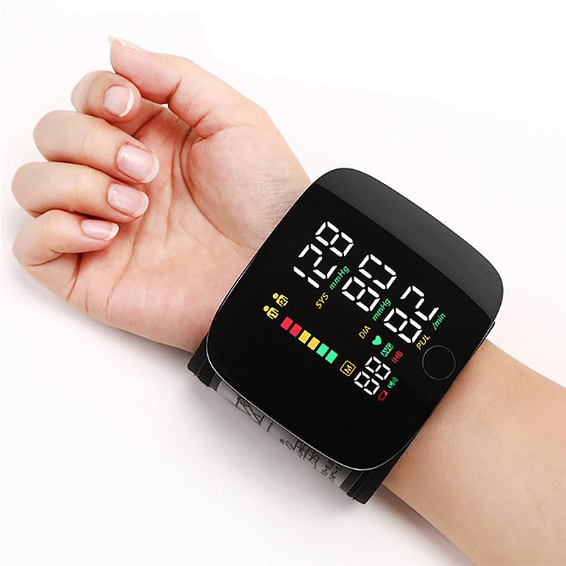 Charly | Smart Wrist Blood Pressure Monitor – Electronic Portable Sphygmomanometer with Voice Alerts